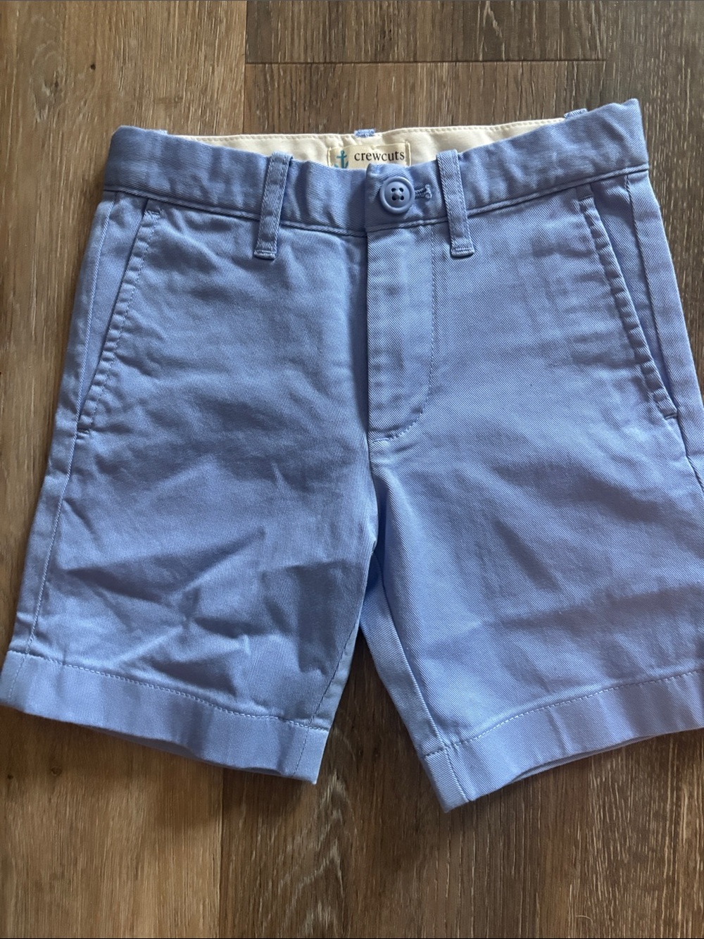 Crewcuts Light Blue Boys Flat-Front Chino Shorts